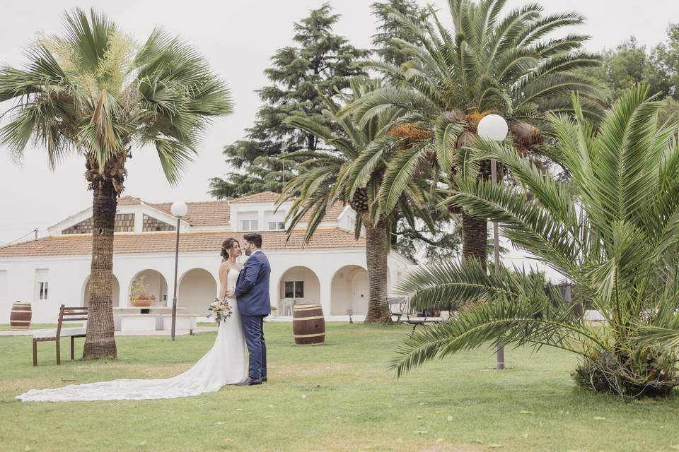 Novios reales jardines