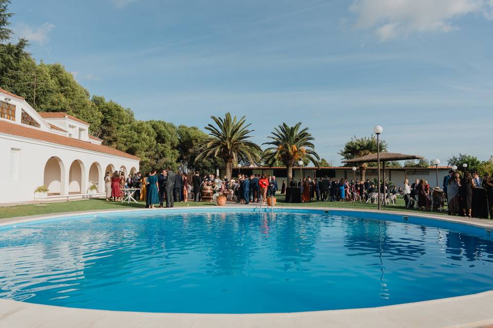 Jardines piscina