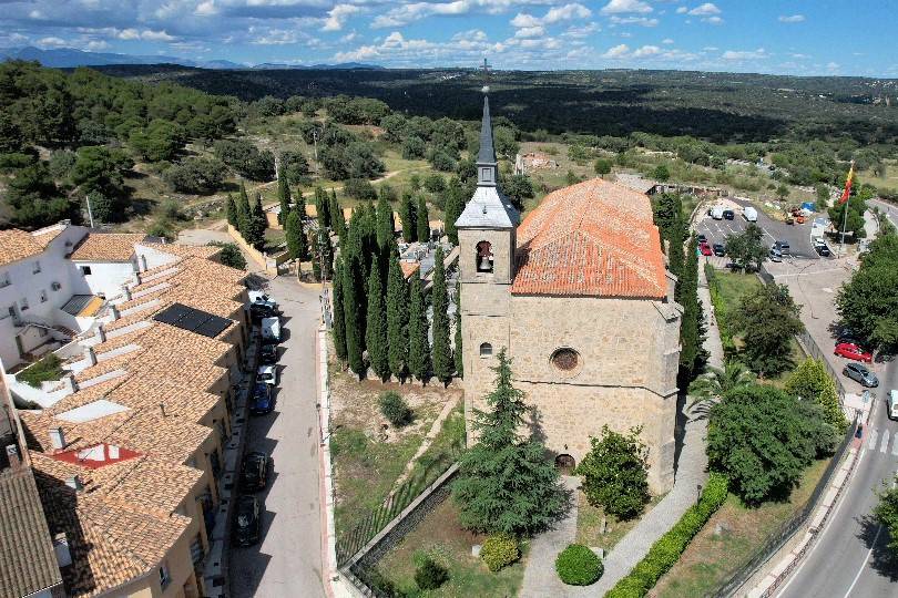 Iglesia a vista de dron
