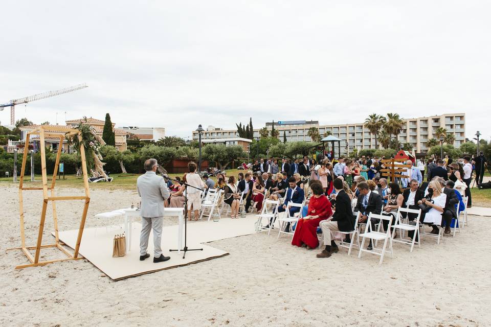 Ceremonia en la playa