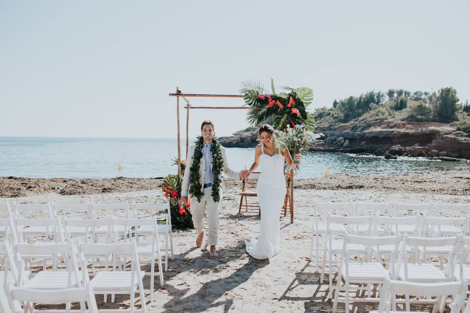 Ceremonia en la playa