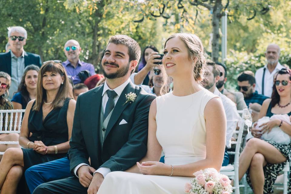 Novios en la ceremonia