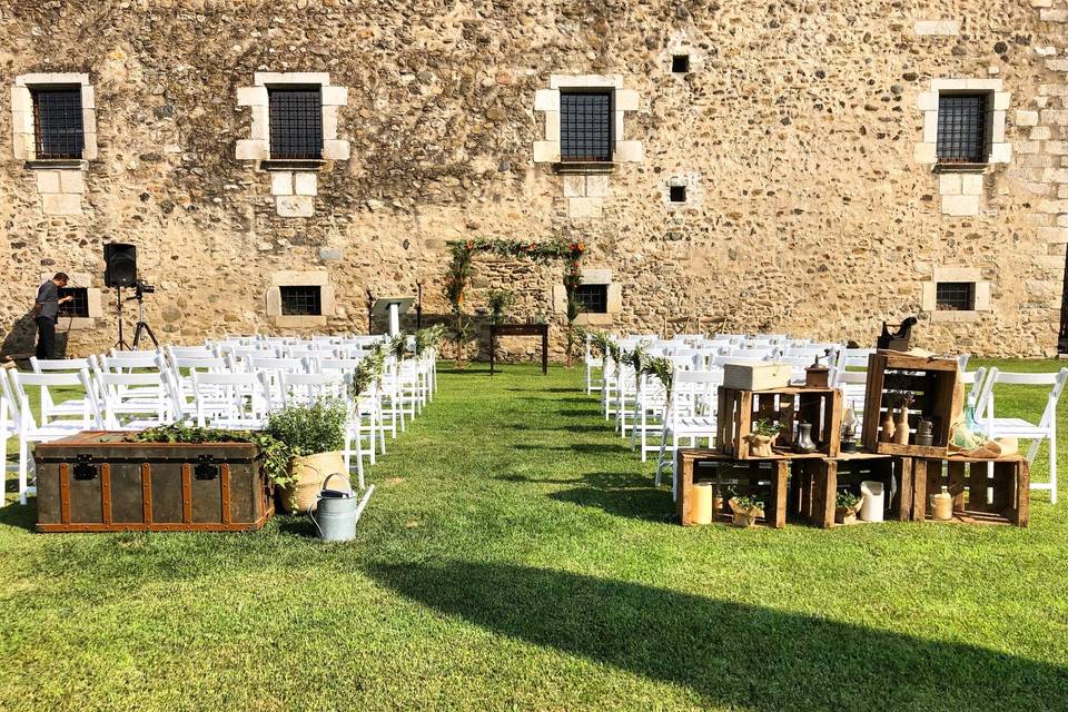 Ceremonia en el jardin