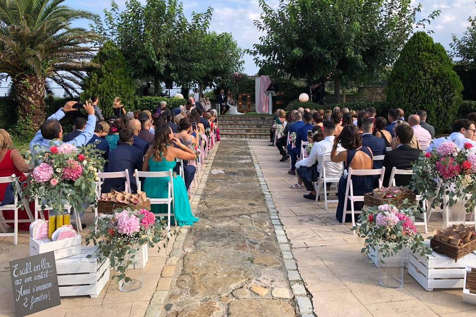 Ceremonia en el jardin