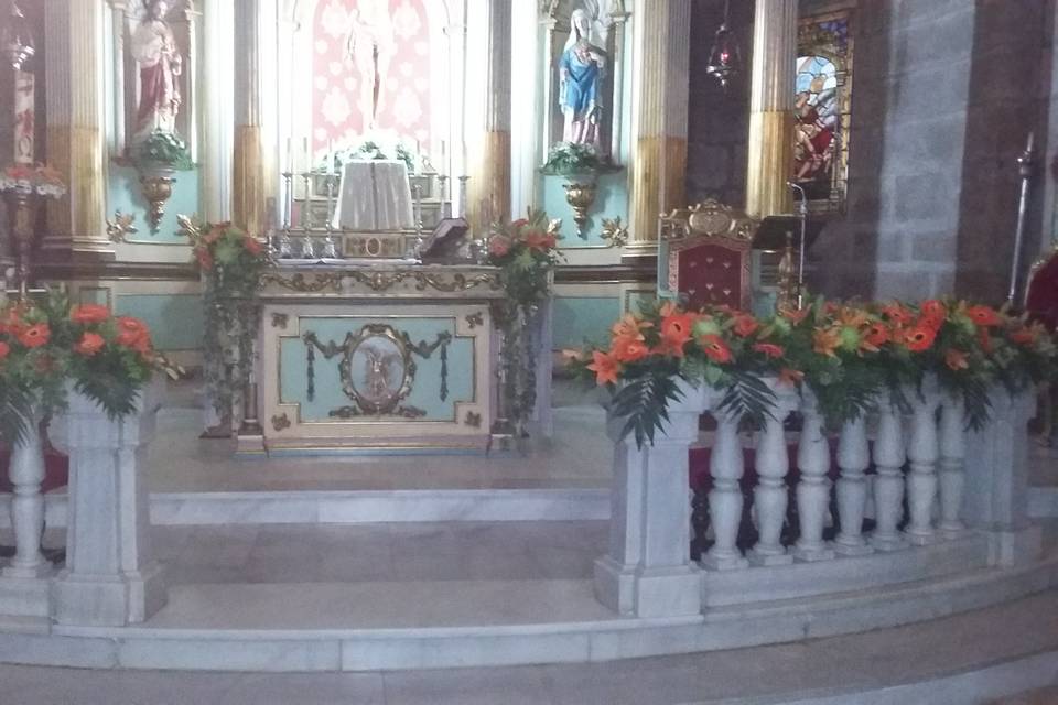 Decoración iglesia.