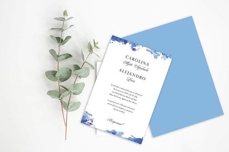 Invitación boda Acuarela