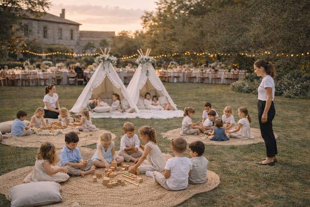 Espacio infantil en boda