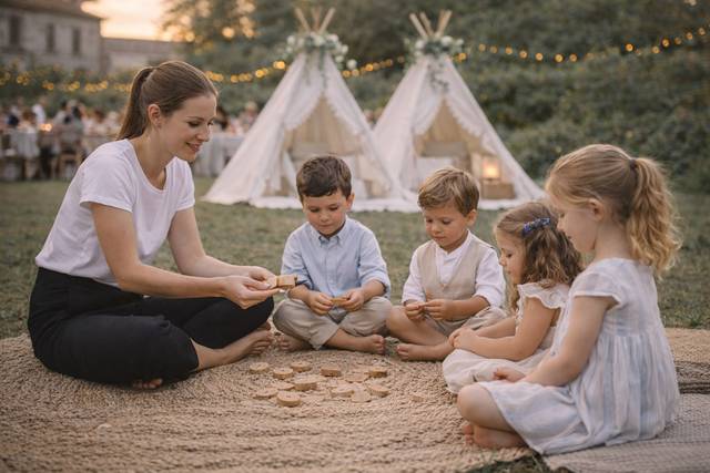 Juegos infantiles en boda