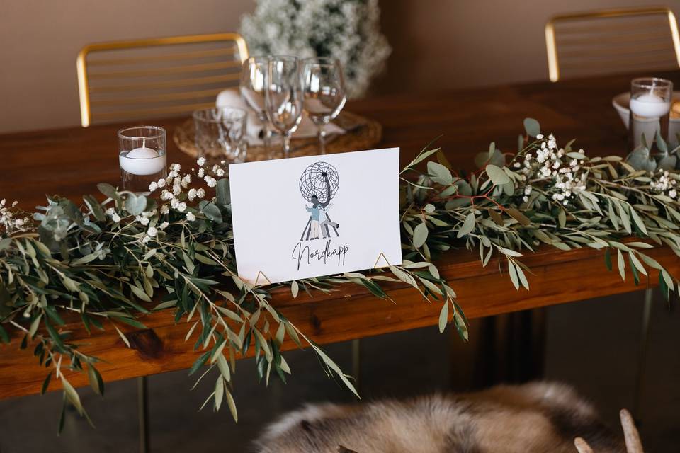 Opción de decoración de mesa