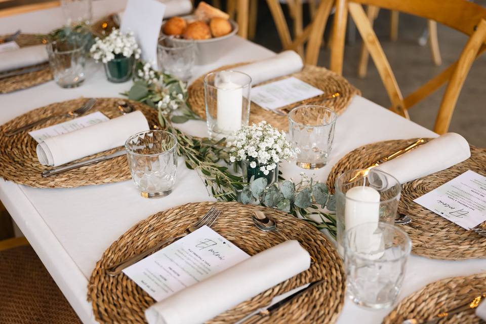 Opción de decoración de mesa
