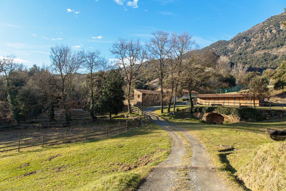 Zona jardines y lago