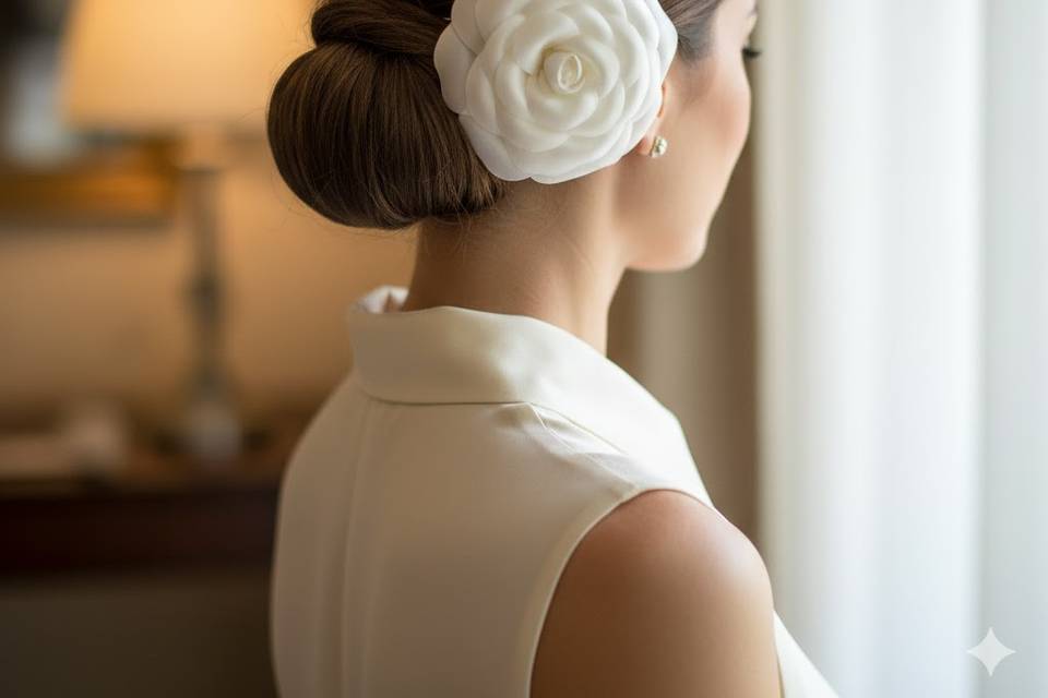 Camelia novia pelo