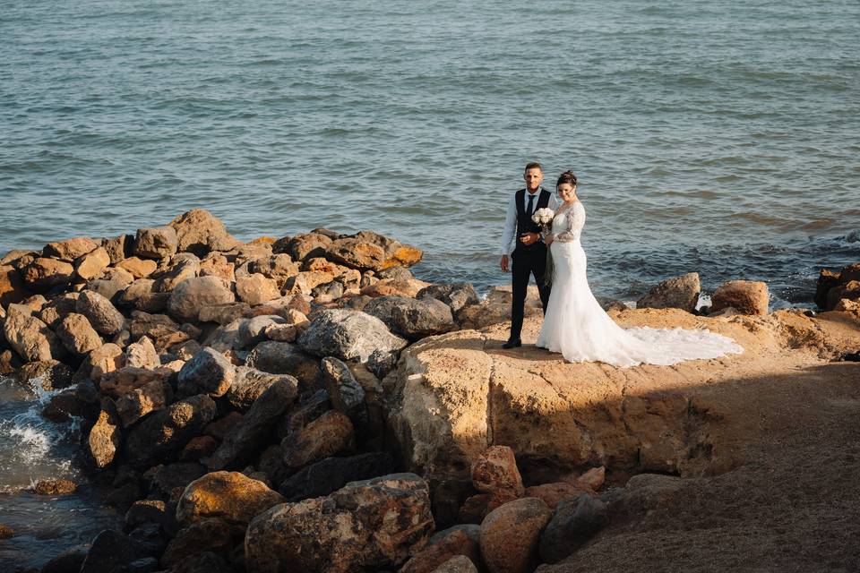 Novios en la Playa de Roquetas