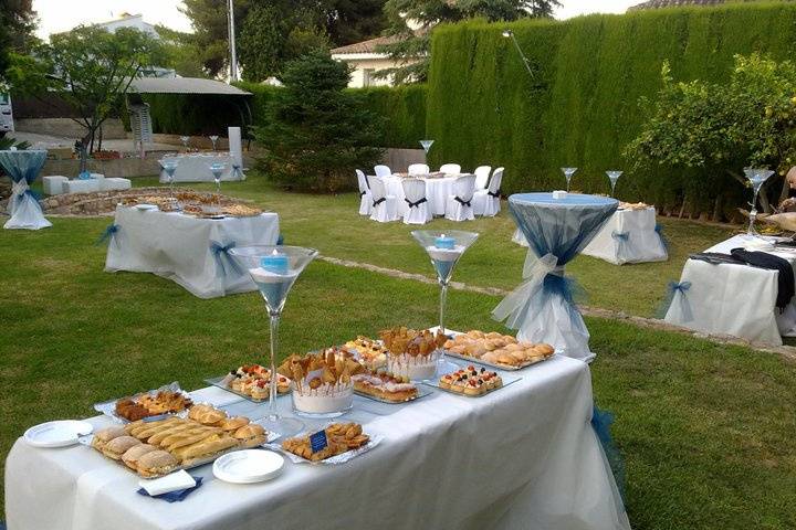 Posibilidad de celebración en jardines