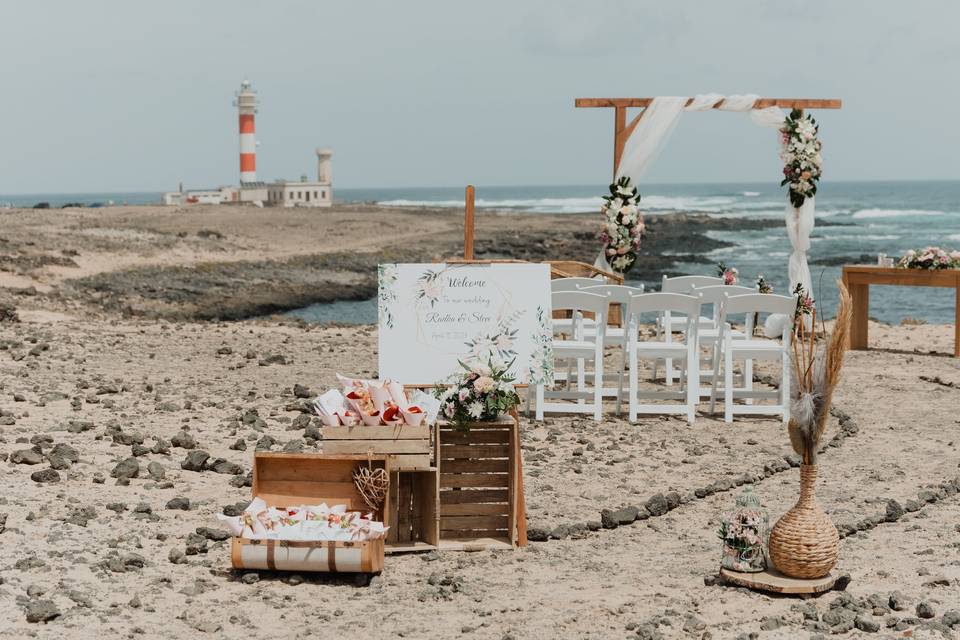 Boda en la playa