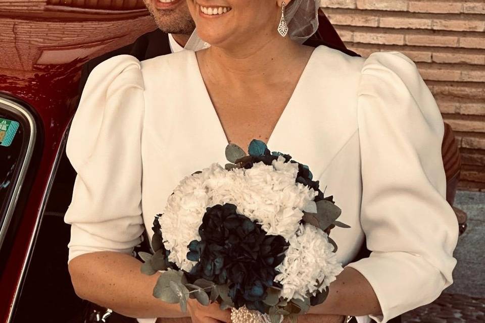 Ramo de novia bicolor