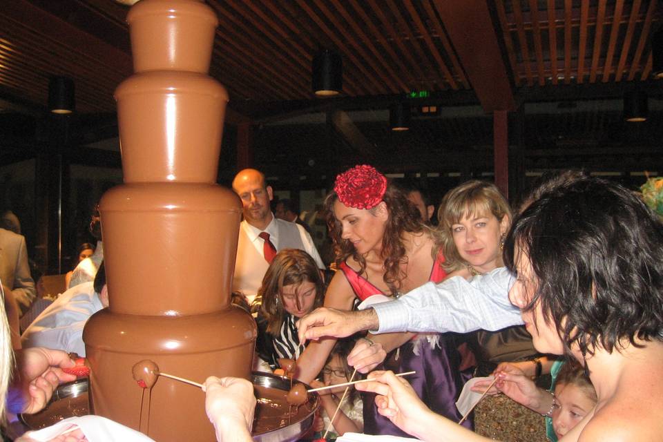 Fuente de chocolate