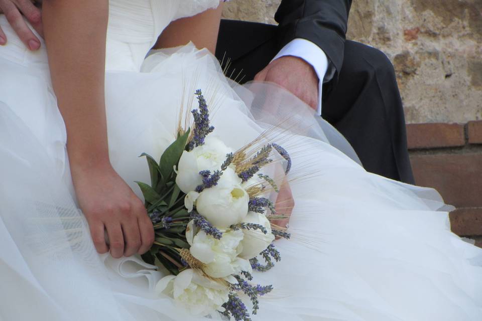 Ramo de novia con lavanda