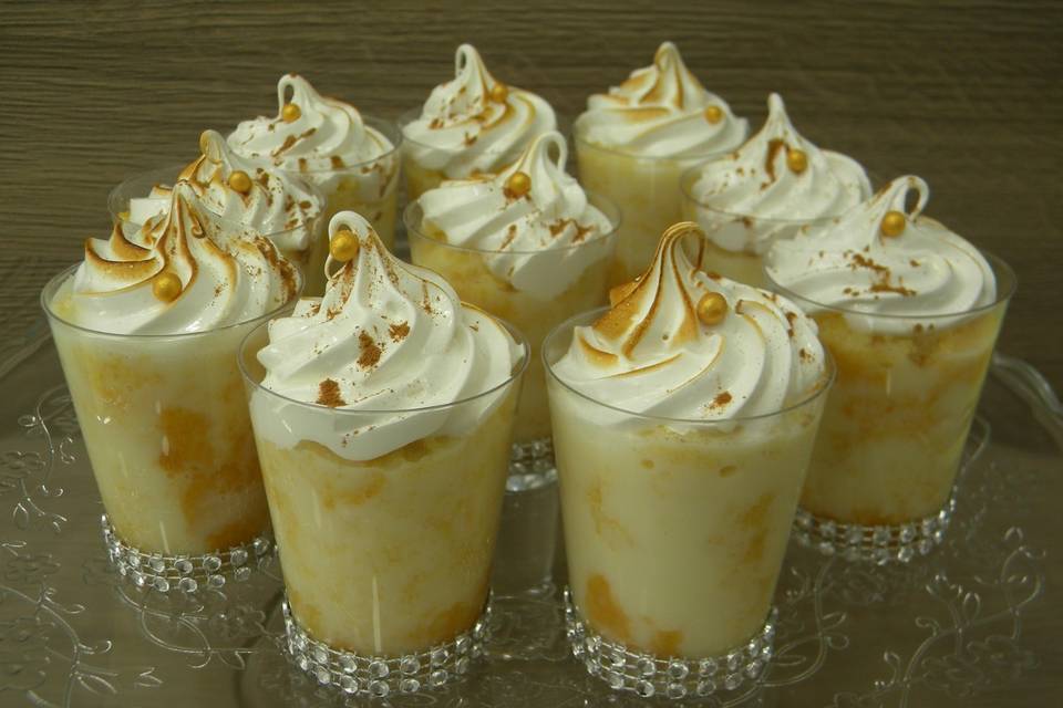 Chupitos de tres leches