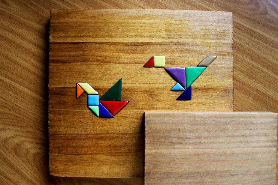 Imanes puzzle Tangram