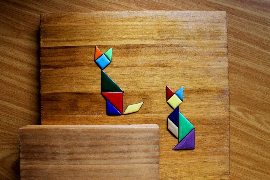 Imanes puzzle Tangram