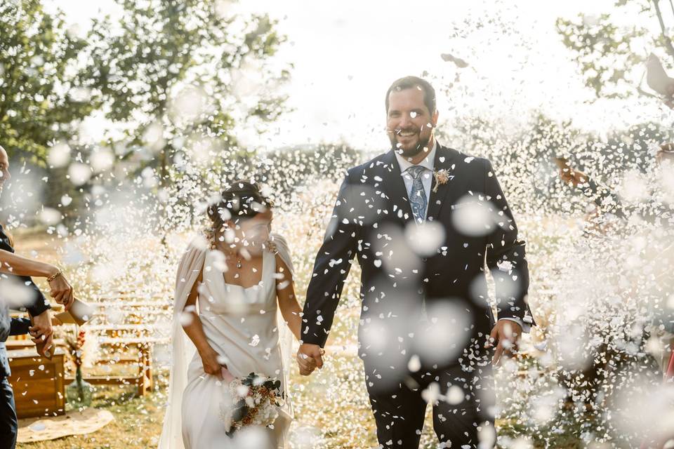 Salida de la ceremonia