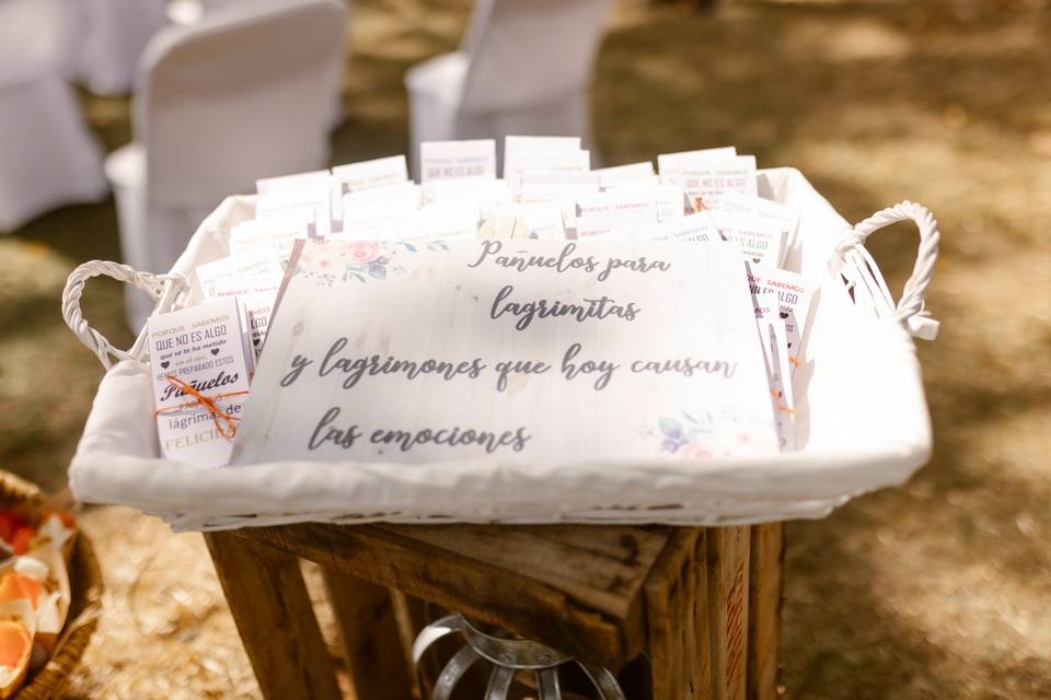 Detalles ceremonia