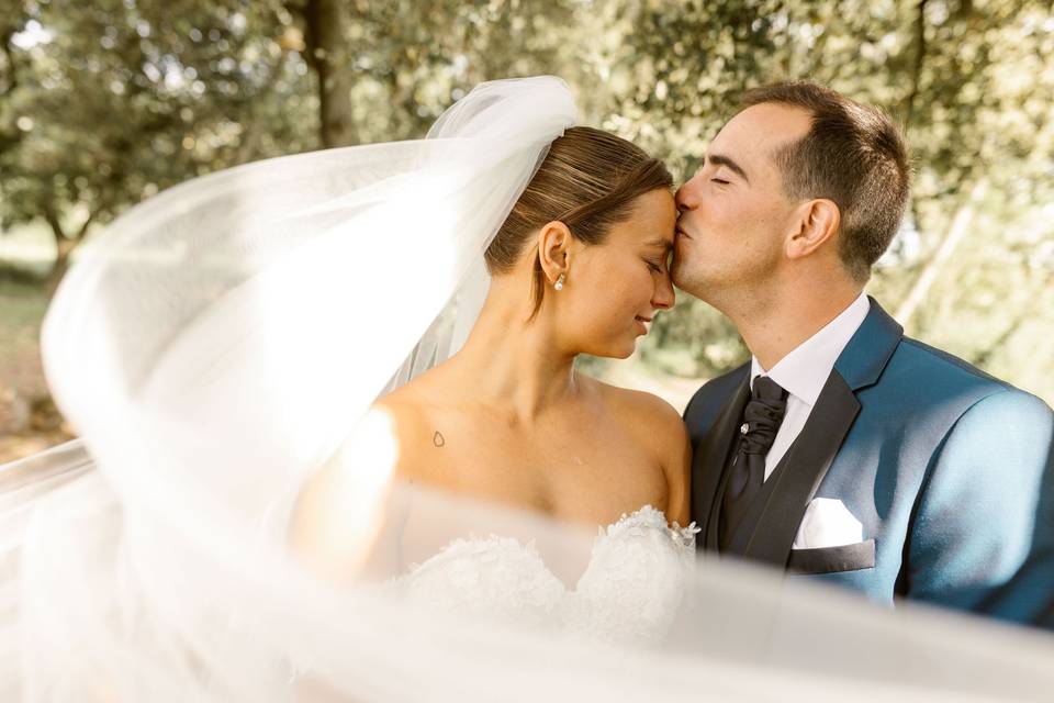 Sesión de fotos de los novios