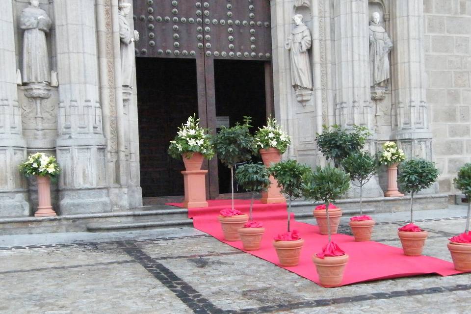 Decoración entrada Iglesia