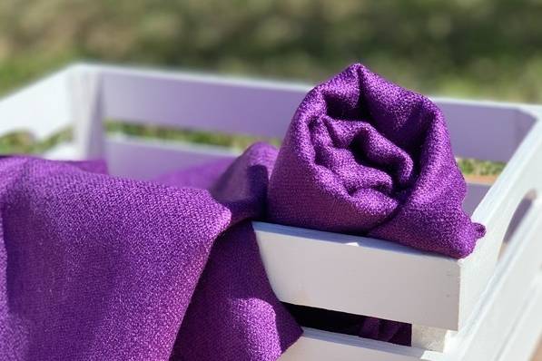 Pashmina para boda morada