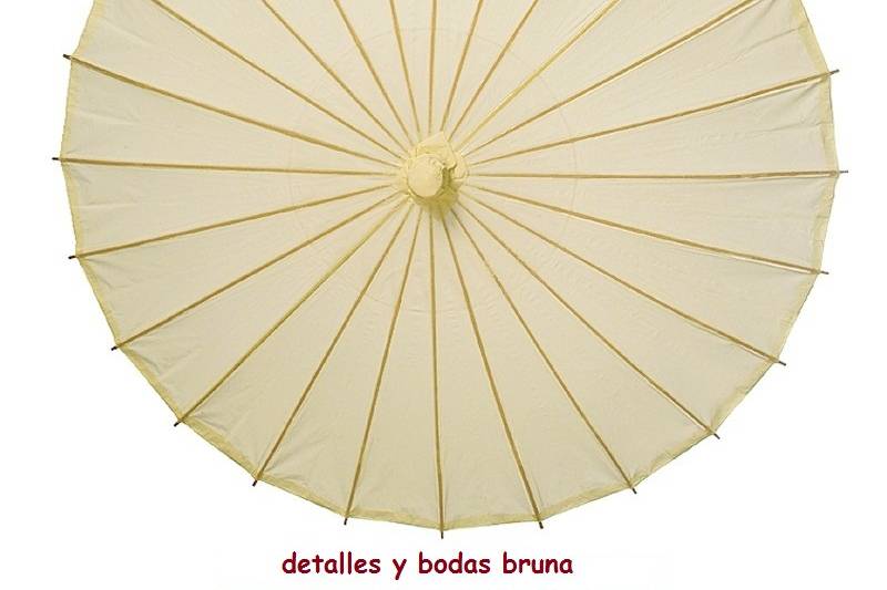 Parasol de papel beige