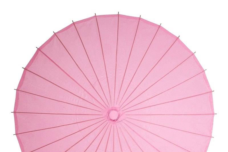 Parasol de papel rosa