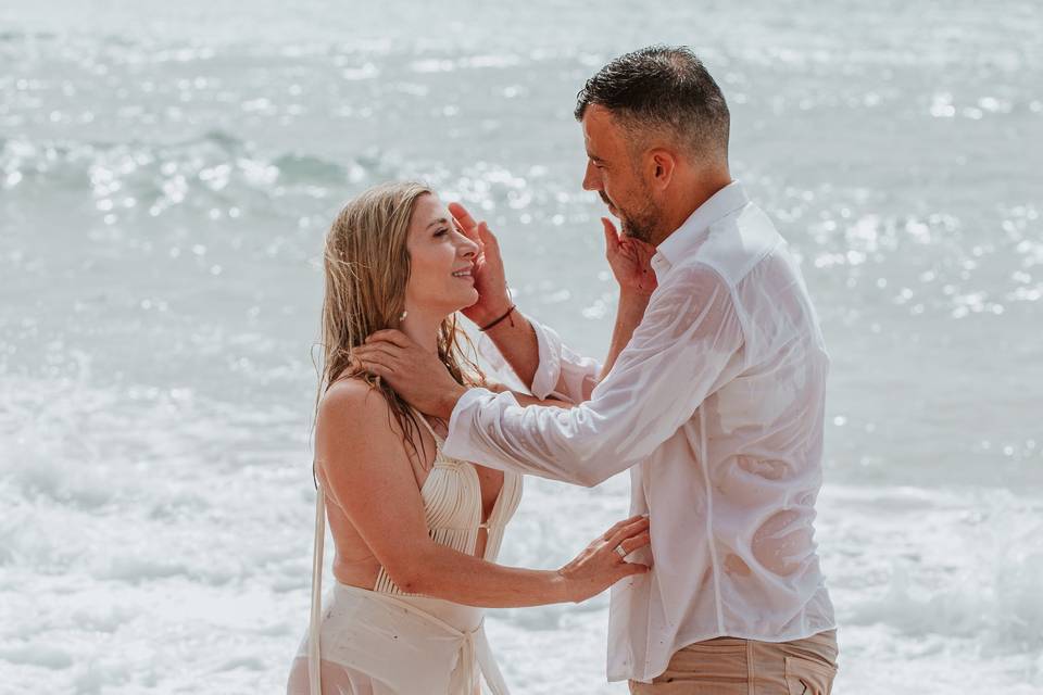 Sesión de Pareja en la Playa