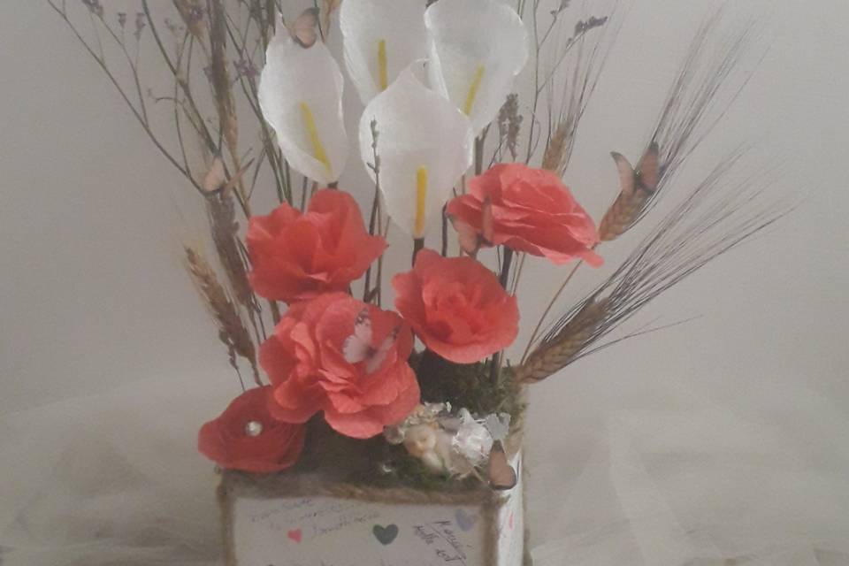 Arreglos florales de papel