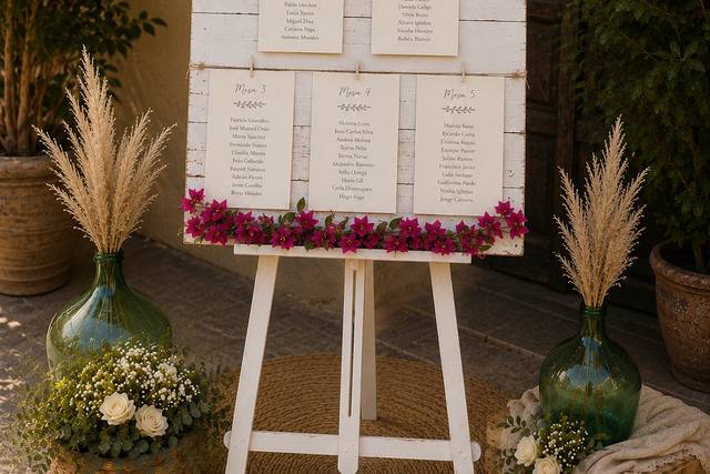 Seating plan - rincón de boda