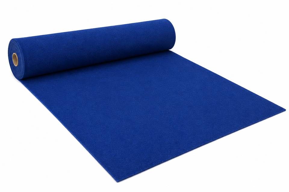 Alfombra azul pasillo