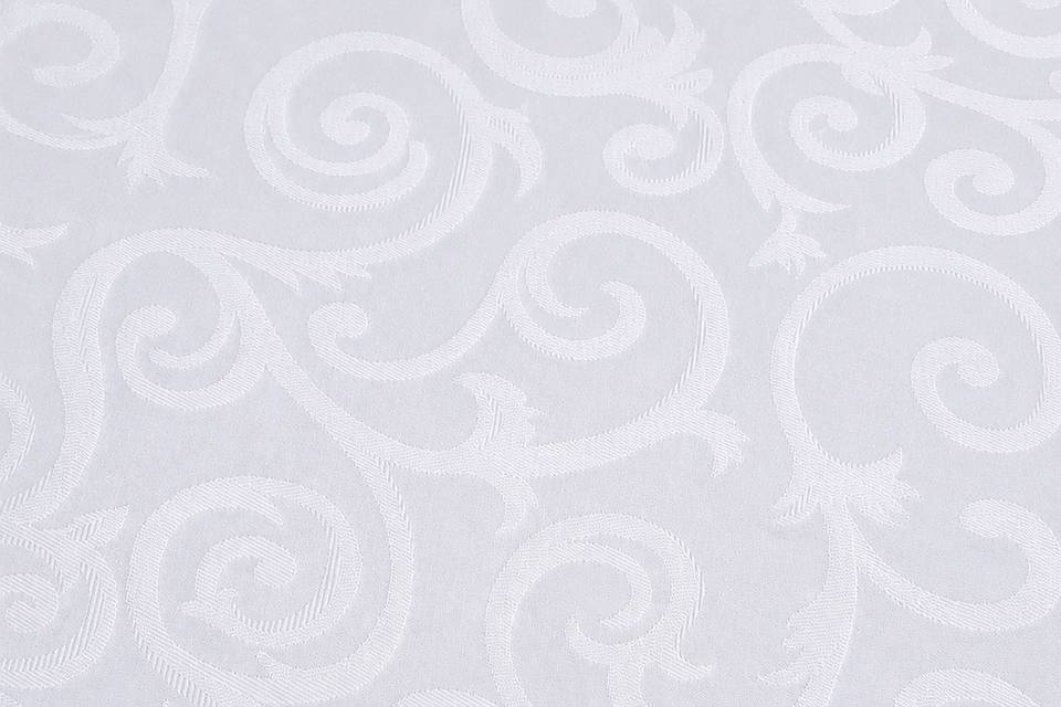 Mantel blanco estampado nuevo