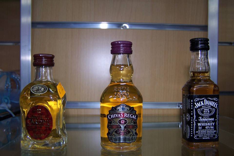 Mini botellas de Whisky
