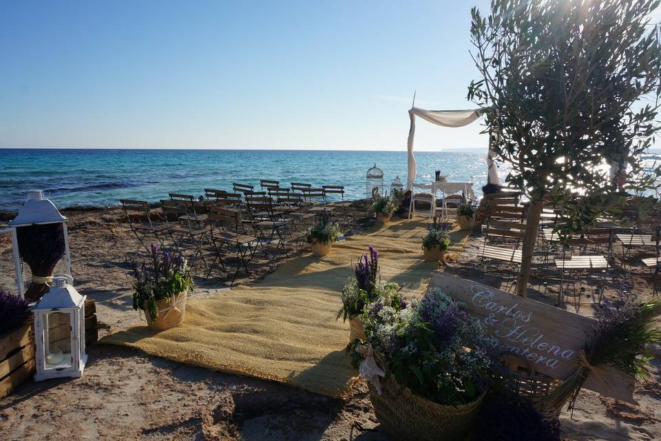 Boda en la playa