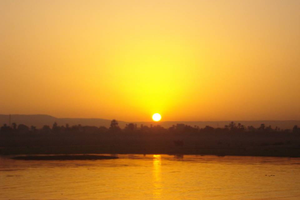 Atardecer desde el crucero