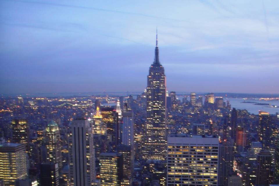 Vistas de NYC por la noche