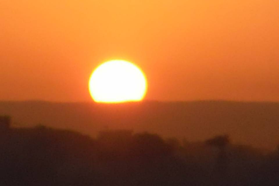 Atardecer desde el crucero