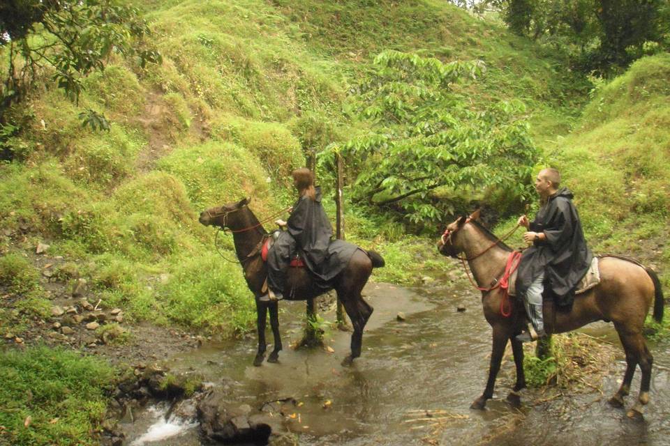 Montando a caballo en Arenal