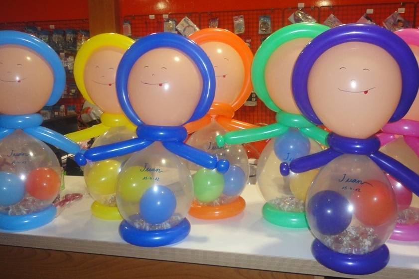 Globo-muñecos para invitados