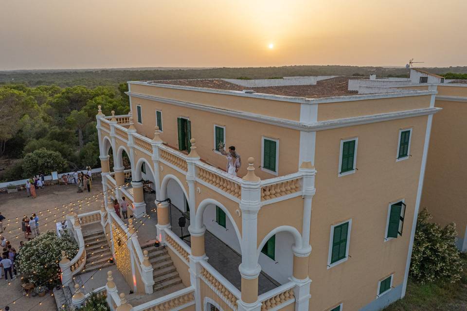 Vuestra boda a vista de dron