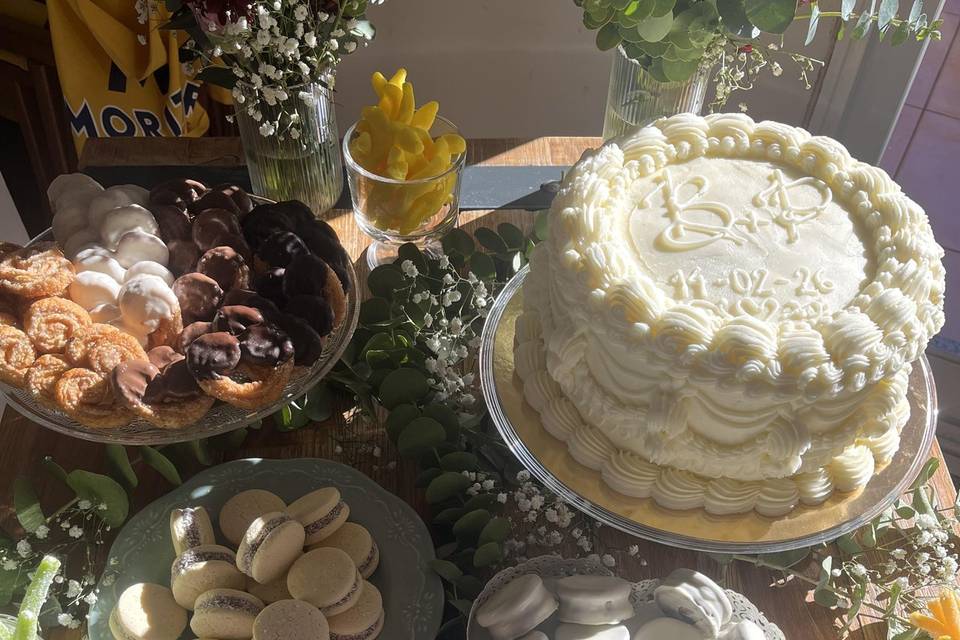 Candy bar con tarta