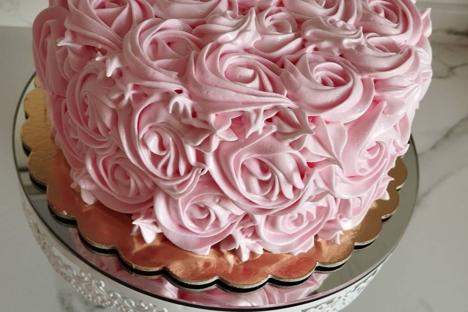 Tarta rosas