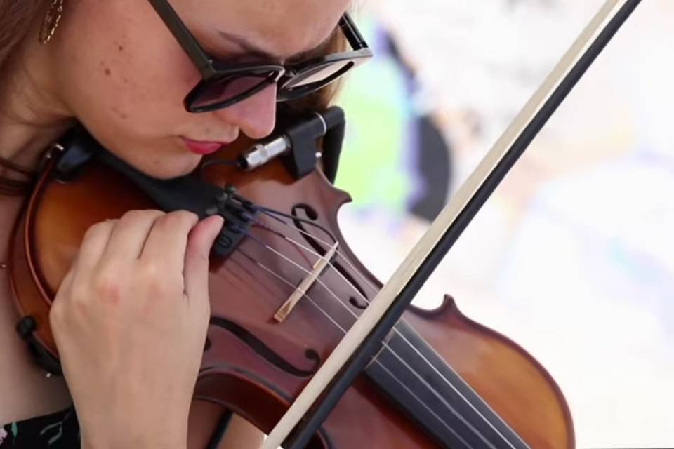 Tocando el violon