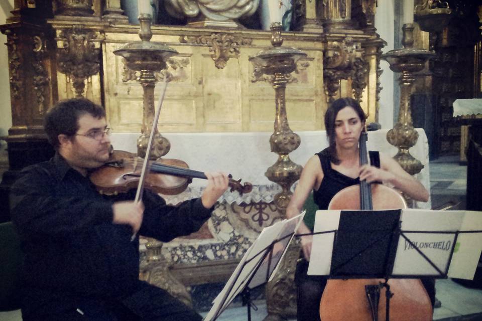 Alfonso y Elena, violín y chelo