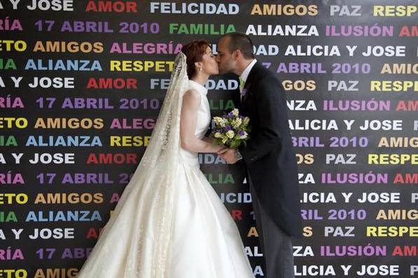 Photocall para bodas